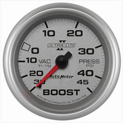 Auto Meter Ultra-Lite II Mechanical Boost/Vacuum Gauge - 7708